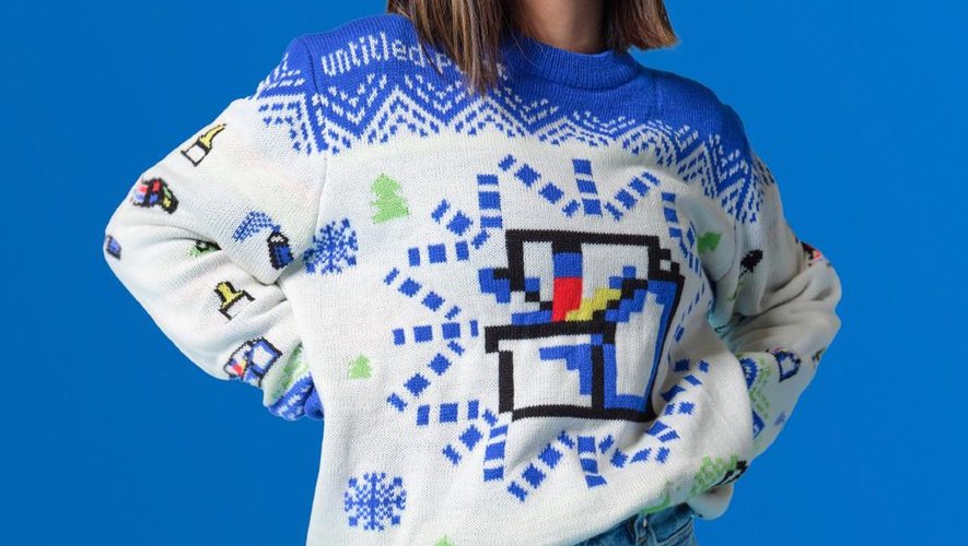 Le pull "MS Paint Ugly Sweater" est vendu au prix de 69,99 dollars, soit un peu plus de 58 euros.
