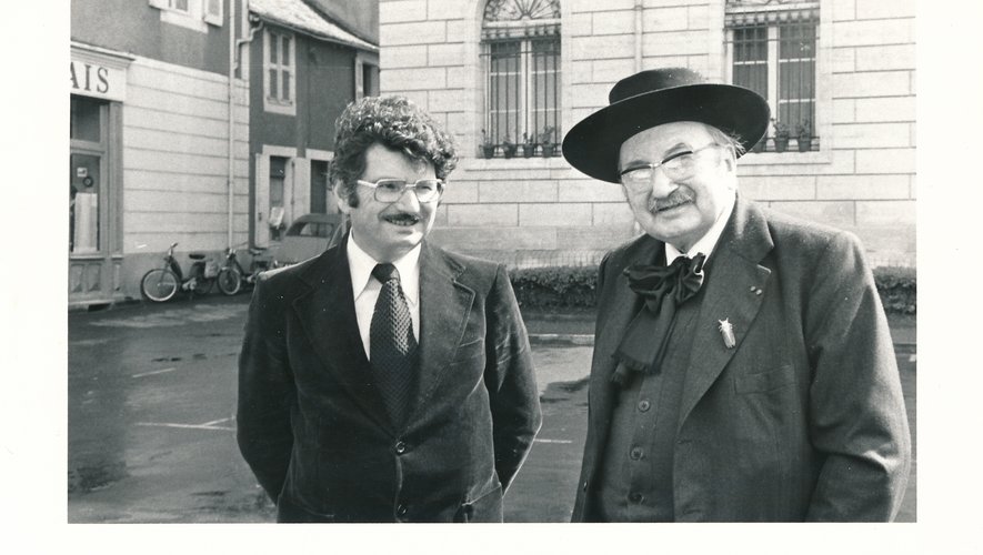 Zefir Bòsc et Joseph Vaylet (le 6 juillet 1978), deux ardents défenseurs de la langue d’Oc.