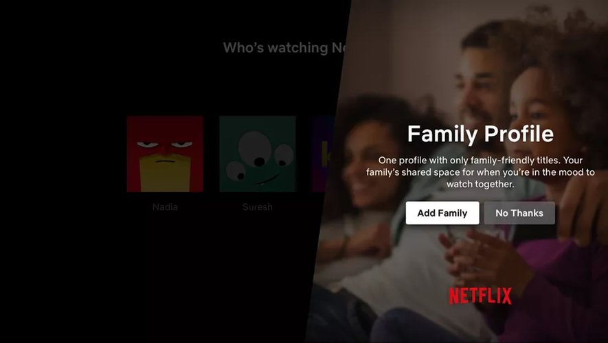 Netflix a lancé le compte "Famille" ainsi que le "Kids Activity Report" dans plusieurs pays en phase de test.