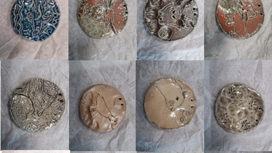 Des amulettes réalisées et offertes par des élèves d’Ethiopie.