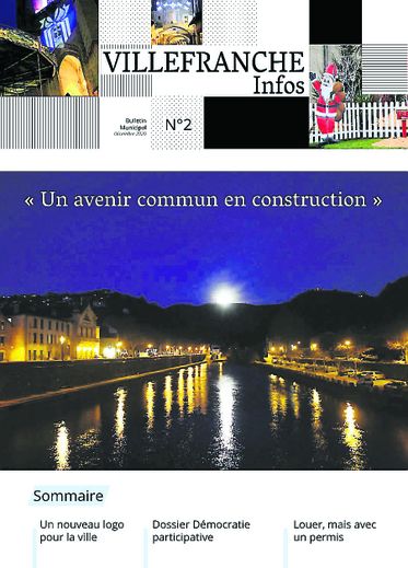 La couverture du numéro 2 de Villefranche infos.