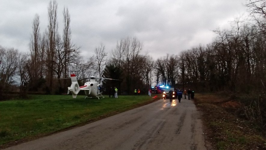 Un hélicoptère avait été dépêché sur les lieux pour un éventuel transfert vers un centre hospitalier.