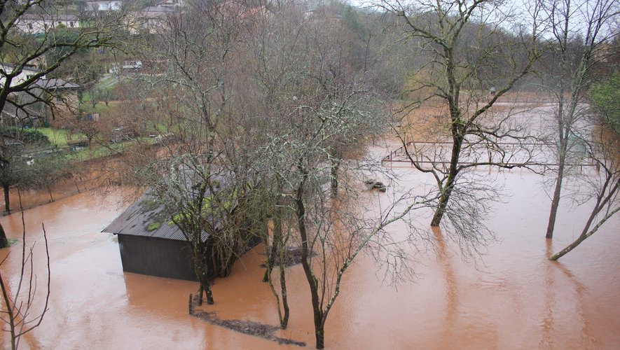 Les jardins du quartier Saint-Michel sont inondés.