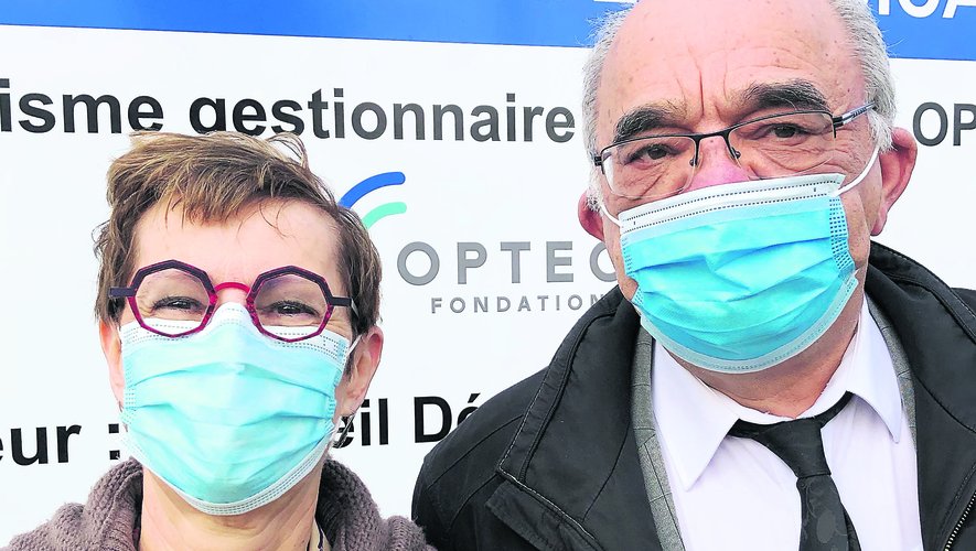 Christine Tailhades, présidente de la fondation Opteo et Jean-Pierre Benazet, son directeur général./Photo MCB