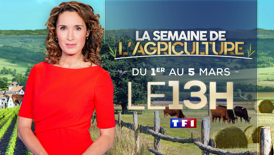 La journaliste villefranchoise va consacrer une page spéciale quotidienne dans son JT de 13 heures sur TF1, du lundi 1er au vendredi 5 mars, à la thématique de l'agriculture.