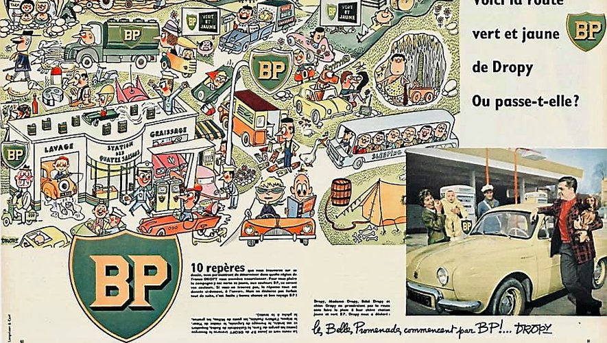 Une campagne nationale pour BP, le décor de Joe Dassin, l’album de Trénet, une pub pour le dentifrice signal… Dropy a réalisé mille et un dessins qui ont rythmé la vie du pays.