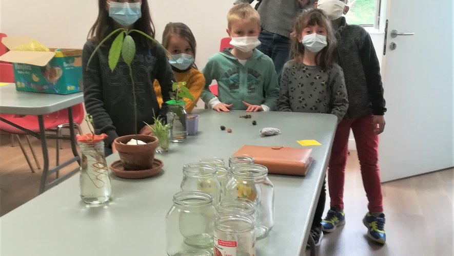 Les enfants participant à cet atelier découverte.