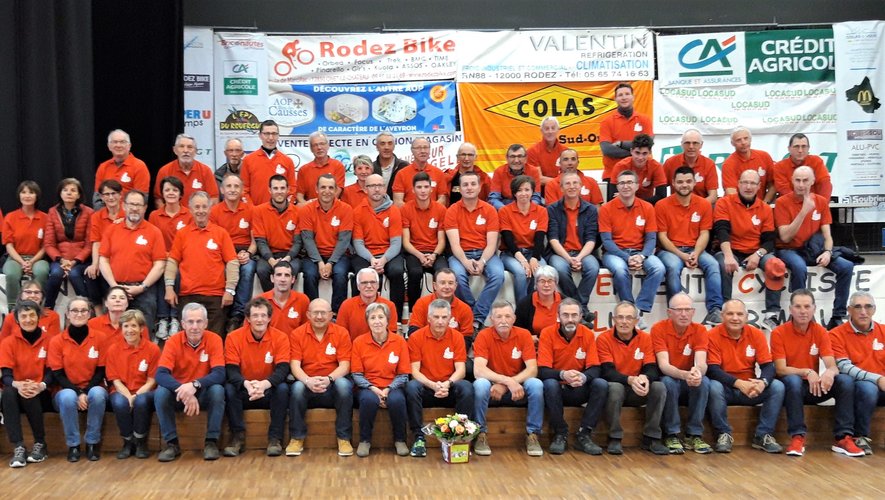 Les bénévoles réunis lors de la dernière édition de l’Octogonale Aveyron le 19 mai 2019.