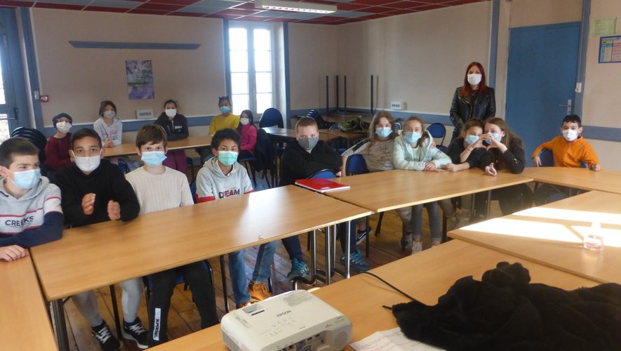 Les élèves ont été attentifs à la présentation de l’enseignement occitan.