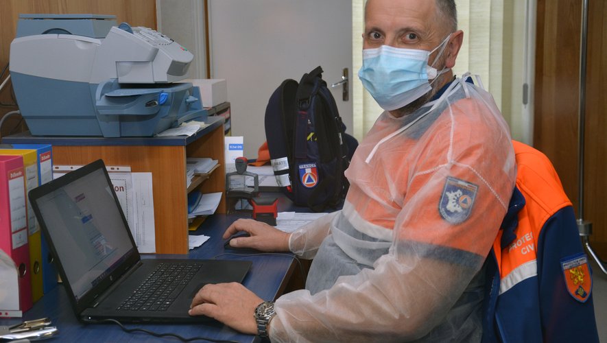 Didier Salabert, responsable du centre de dépistage éphémère installé à la mairie.
