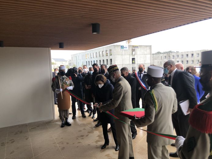 Florence Parly a inauguré le nouveau poste de commandement.