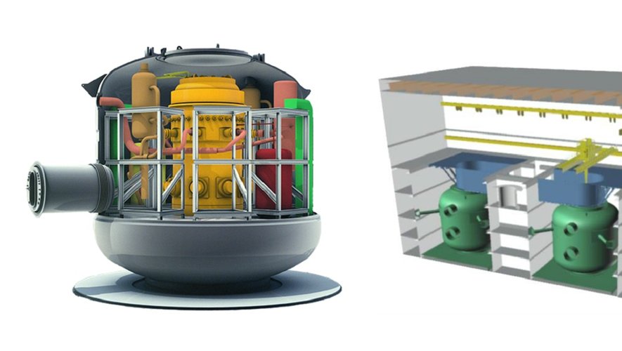 Le projet de SMR français Nuward est développé par TechnicAtome et soutenu par EDF et le Commissariat à l'énergie atomique.