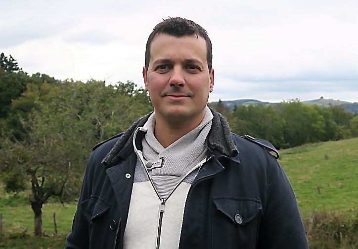 Grégory Dubuissez s’est installé à Saint-Amans-des-Côts en novembre dernier.