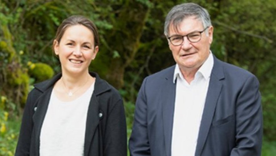 Kateline Durand et Edmond Gros , un binôme candidat pour le canton Tarn et Causses.