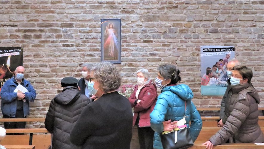 Les participants à cette exposition  en l’église de La Primaube.
