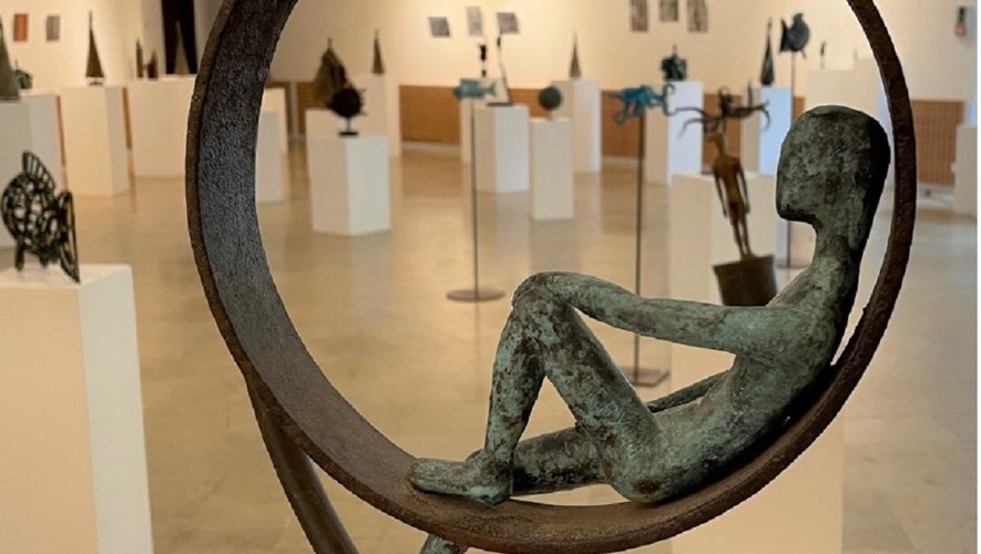Le sculpteur Christophe Cayla expose au centre culturel jusqu’au 13 juin