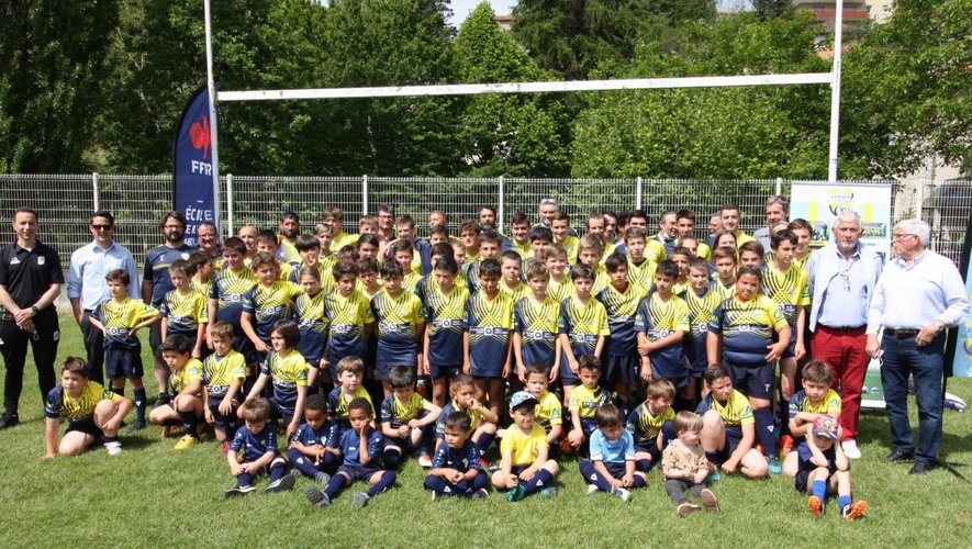 L’école de rugby est labellisée depuis une semaine et les licenciés ont pu fêter l’événement.