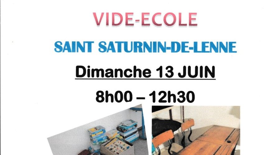 Vide école à Saint-Saturnin-de-Lenne