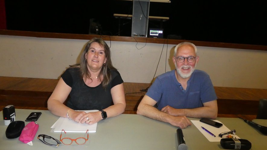 Myriam Alauzet et Thierry Olier ont présenté le projet club lors de l’assemblée générale.