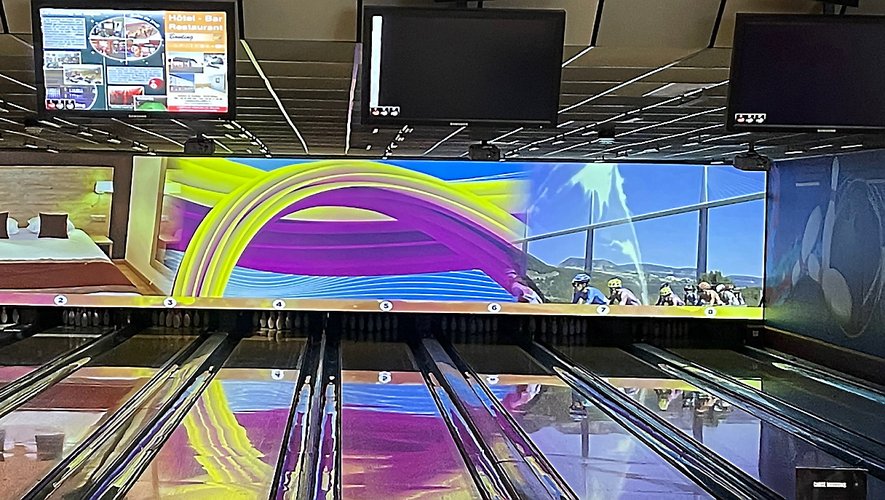 L’écran géant en vidéo mapping du bowling de Millau fait fureur  chez les professionnels du secteur, comme chez les clients.