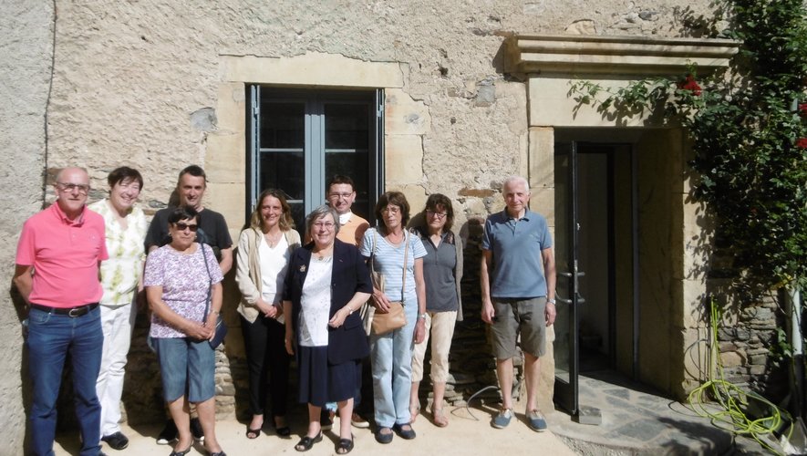 Les visiteurs ont découvert l’avancement des travaux pour la réalisation de ce projet au cœur du village d’Estaing.
