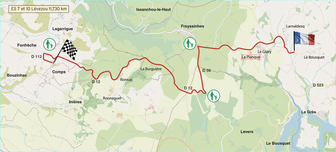 Les ES7 et 10 du 47e rallye du Rouergue.