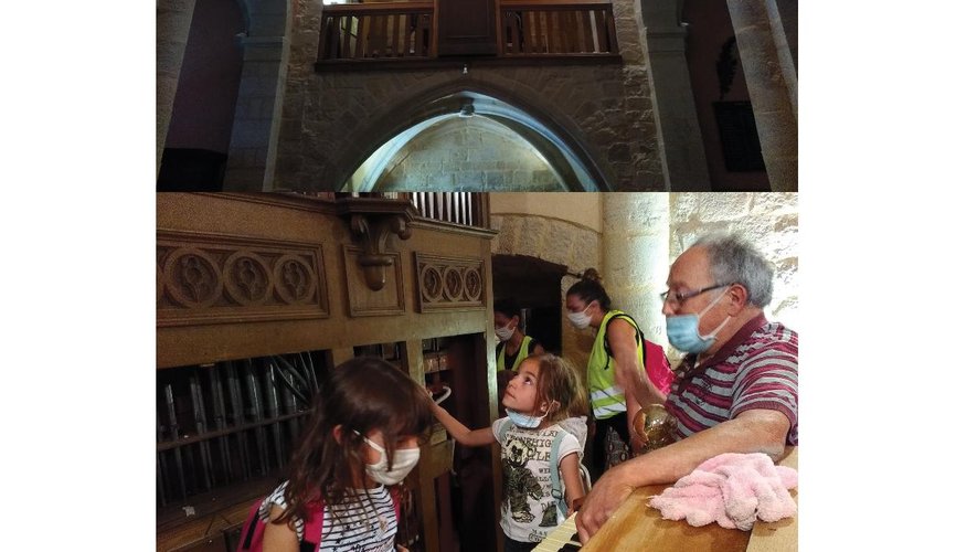 L’orgue dans l’église Saint-Julien de Vimenet.