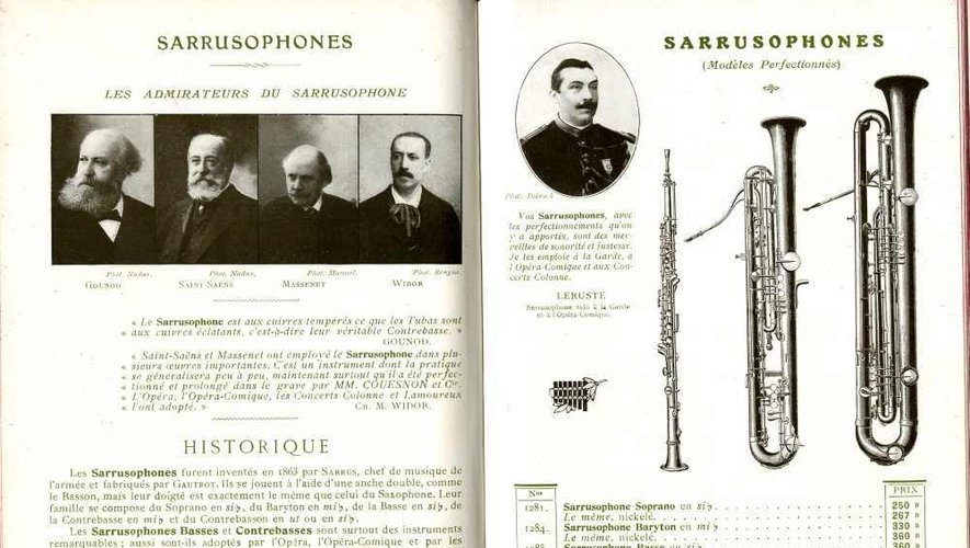 Le sarrusophone se joue comme un saxophone. Sa sonorité a su séduire les plus grands compositeurs.