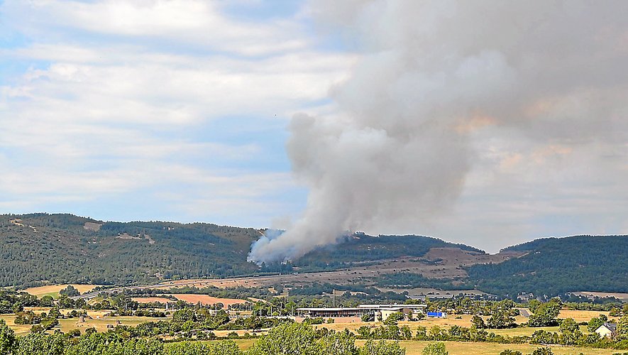 40 hectares de végétations étaient partis en fumée  lors de l’incendie du 20 juillet 2020 à Sévérac-d’Aveyron.
