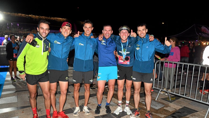 La Team Causse Cévennes, équipe gagnante de l'ekiden de Rodez 2021 !