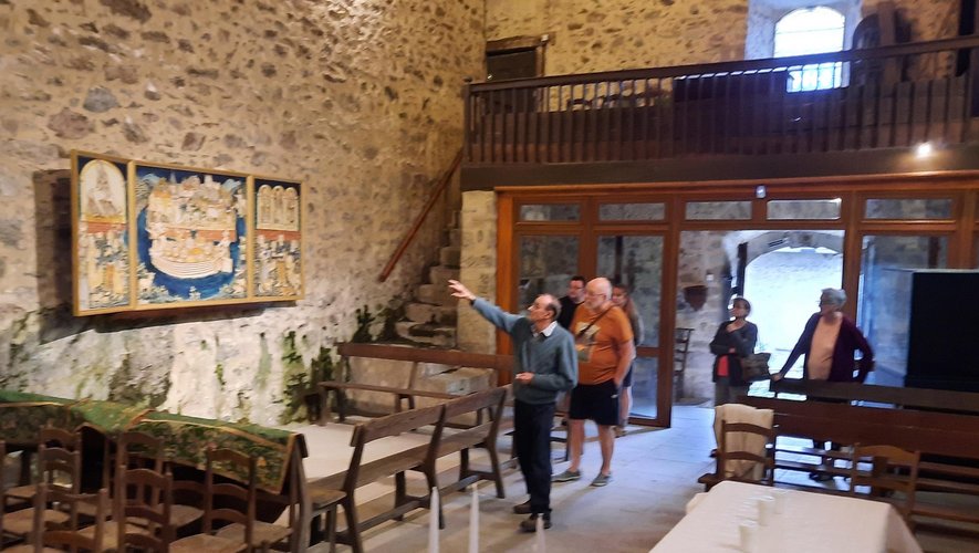 Peu de visiteurs à la chapelle des gabariers à Laroque-Bouillac.
