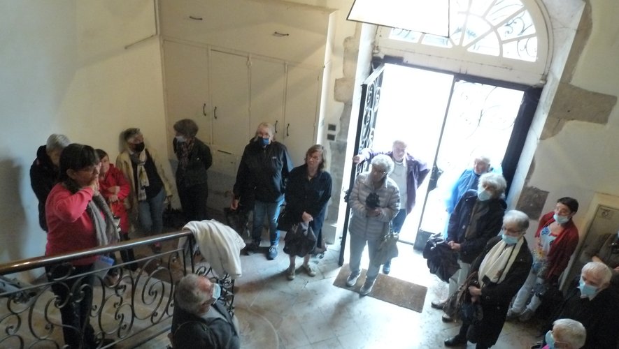Les visiteurs ont pu admirer le magnifique escalier intérieur de la maison Dufau.