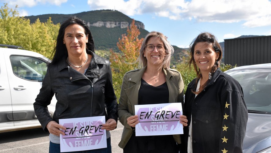 Céline Vaissière, Julie Demay et Charlotte Bonneviale, sages-femmes, veulent plus de reconnaissance.
