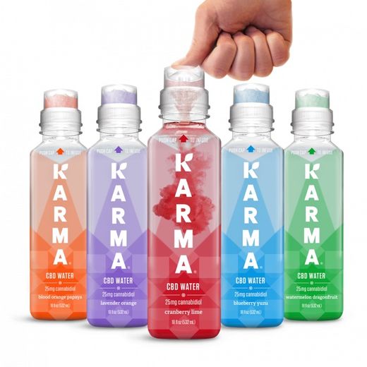 Karma Water est l'une des nouvelles marques à se lancer sur le marché prometteur de l'eau au CBD