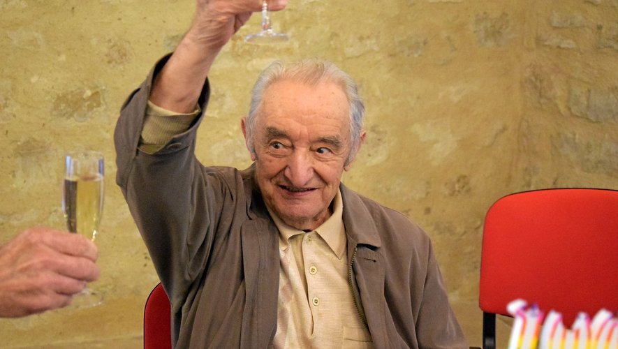 Julien Aigouy fêtait ses 100 ans, ce vendredi 15 octobre, à la grange de Floyrac à Onet-le-Château.