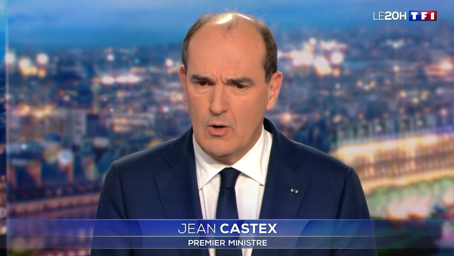Le Premier ministre Jean Castex ce jeudi soir au journal de 20 heures de TF1.