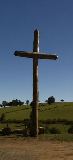 La croix du Pal à la limite de deux régions, deux départements, deux communes.