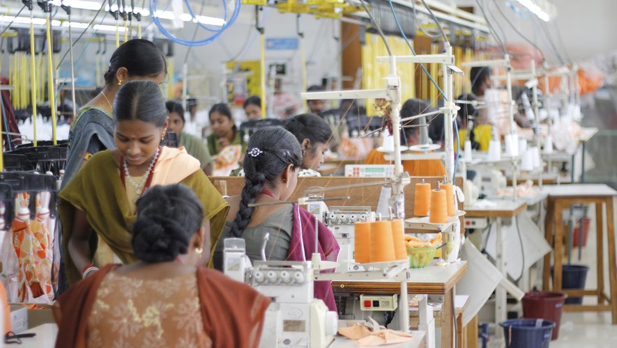 L'usine textile Armstrong Knitting Mills en Inde.
