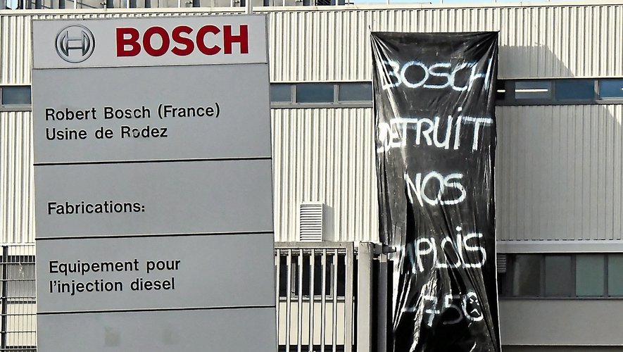 750 emplois sont menacés sur le site castonétois de l'Usine Bosch Rodez.