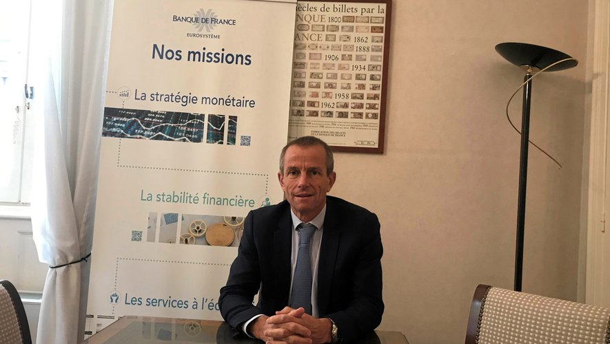  François Jeambrun a pris ses fonctions de directeur de la Banque de France à Rodez il y a quelques semaines.