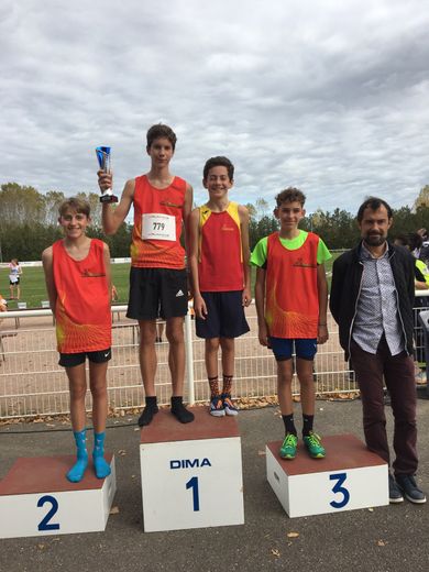 Les minimes garçons de Rodez ont remporté le titre régional par équipe.