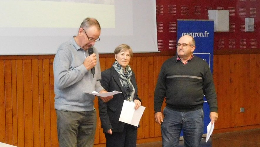 Bernard Cluzel, Christine Presne et Michel Maillé