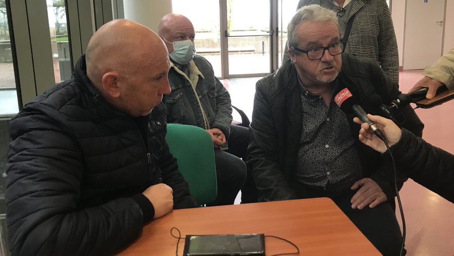 Pascal Mazet (à gauche) et Serge Chabrier sont ressortis rassurés de leur entrevue avec le président du GHT, Vincent Prévoteau. 