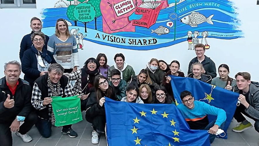 Lycéens allemands et italiens sont venus rencontrer leurs homologues ruthénois dans le cadre d’Erasmus plus.