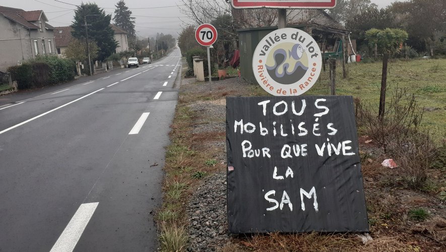 La mobilisation va jusqu’à Maurs, dans le Cantal.