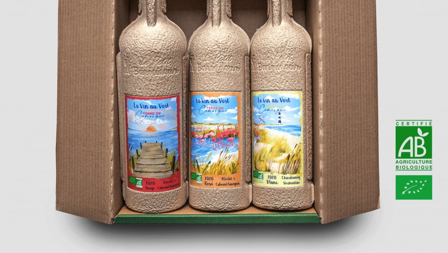 La start-up Le Petit Baroudeur a inventé la Bio'Teille, une bouteille de vin recyclable et qui se garde au frais plus longtemps