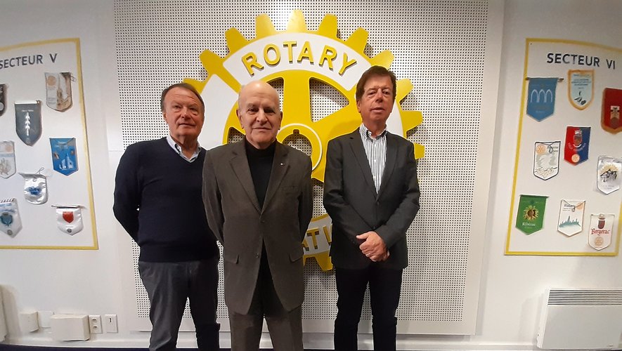 Alain Viala, Joël Tixier et Serge Clamagiran, les trois présidents successifs du club.