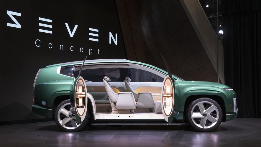 Hyundai présente le concept Seven, qui se caractérise notamment par un soucis inédit de l'hygiène à l'intérieur de l'habitacle.