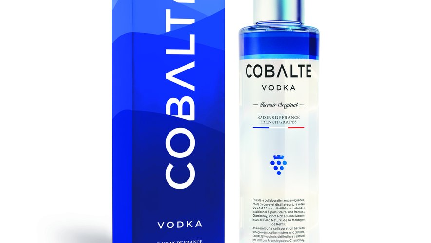 La vodka Cobalte est produite à base de raisin champenois