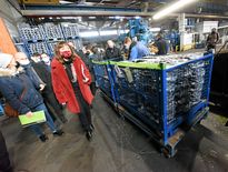 La présidente de la Région a visité le site industriel lundi.